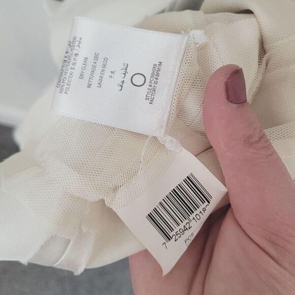 BCBGMAXAZRIA Strapless Tiered Dress in Black & White Size 2 - Picture 8 of 11